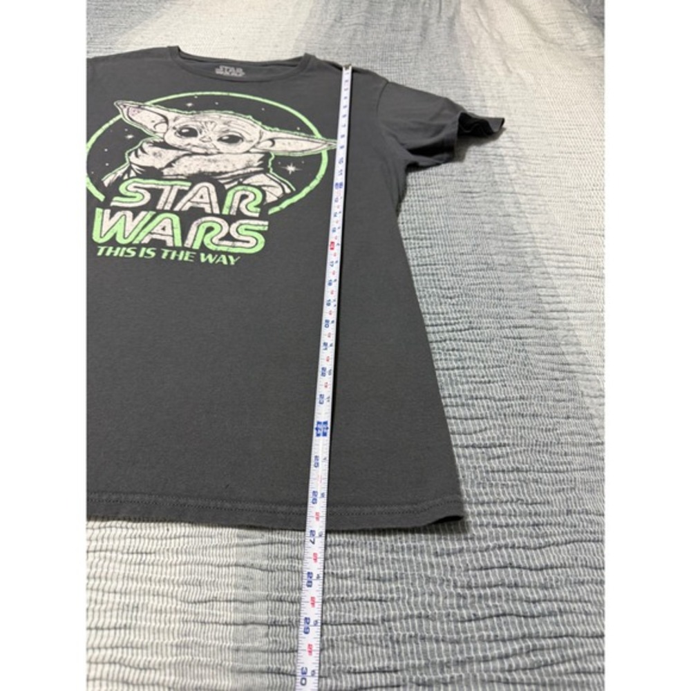 Star Wars Baby Yoda This Is The Way Graphic T-Shirt Mens M Dark Gray Mad Engine